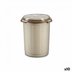 Cubo para la Basura Beige Plástico 35 L (41 x 44 x 43 cm) (10 Unidades)