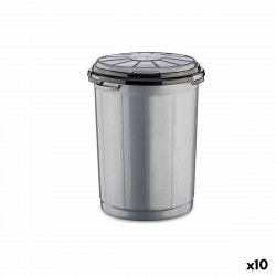 Cubo para la Basura Gris Plástico 35 L (41 x 44 x 43 cm) (10 Unidades)