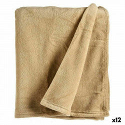 Fleece-Decke Beige (125 x 0,5 x 150 cm) (12 Stück)