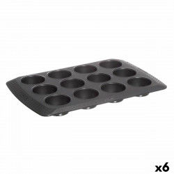 Cakevorm Pyrex Magic Zwart 31 x 26 x 4 cm (6 Stuks)