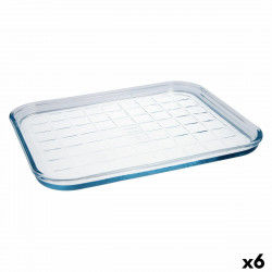 Backform Pyrex Classic Vidrio Eben Durchsichtig Glas 33 x 27 x 2 cm (6 Stück)