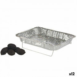 Wegwerpbarbecue Aluminium Antraciet 30 x 5,3 x 46,5 cm (12 Stuks)