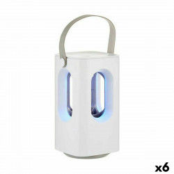 2-in-1 Oplaadbare Anti-muggenlamp met LED Wit ABS (6 Stuks)