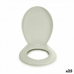 Abattant WC Blanc Plastique 34,5 x 43 x 5 cm (25 Unités)