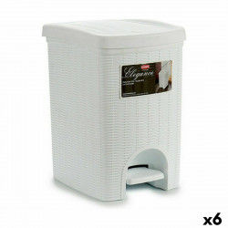 Poubelle à pédale Stefanplast Elegance Blanc Plastique 20 L 27,5 x 38,5 x 31...