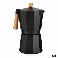 Italiaanse Koffiepot Hout Aluminium 650 ml (12 Stuks)