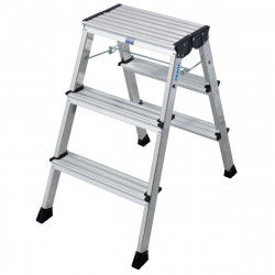 Inklapbare ladder Krause 130068 Zilverkleurig Aluminium