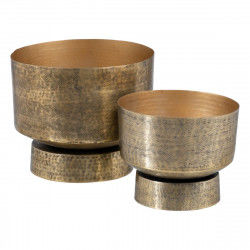 Grondlegger 45 x 45 x 37 cm Gouden Aluminium (2 Stuks)