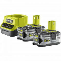 Ladegerät und wiederaufladbarer Batteriesatz Ryobi RC18120-250 Litio Ion 5 Ah...