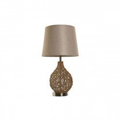 Desk lamp Home ESPRIT Brown Beige Golden Natural 50 W 220 V 33 x 33 x 60 cm