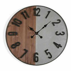 Horloge Murale Versa Métal Bois MDF Bois MDF/Métal 5 x 60 x 60 cm