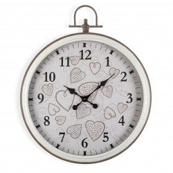 Horloge Murale Versa Cozy Coeurs Métal (5 x 73,5 x 60 cm)