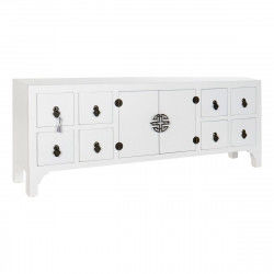 Mesa TV con Cajones DKD Home Decor Abeto Madera MDF (130 x 24 x 51 cm)