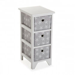 Cassettiera Versa Stelle Bianco Legno 29 x 58 x 23 cm