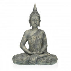 Statua Decorativa Versa Grigio Buddha 19 x 40 x 28 cm Resina