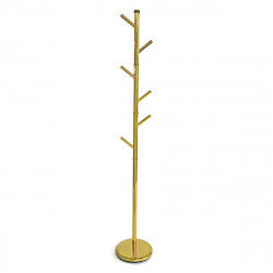 Coat rack Versa Golden Metal Steel Fusion 28 x 179 x 28 cm