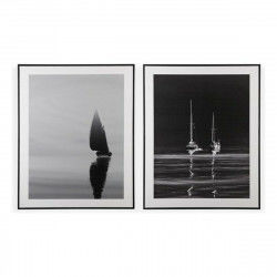 Schilderij Versa Met lijst Boot polyestyreen Canvas Hout MDF 3,5 x 100 x 80 cm