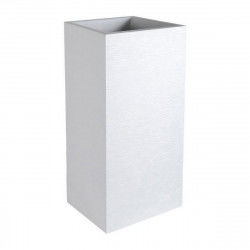 Bloempot EDA Graphit Wit Plastic Vierkant 39,5 x 39,5 x 80 cm