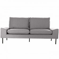 Canapé DKD Home Decor Gris Polyester Métal (200 x 84 x 84 cm)