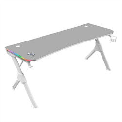 Bureau Mars Gaming MGDXLRGBW LED RGB Blanc Acier 160 x 60 cm