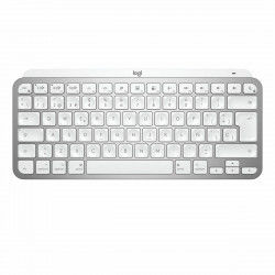 Keyboard Logitech 920-010523 White Grey Silver Spanish Qwerty