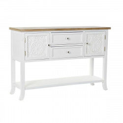 Console DKD Home Decor 120 x 36 x 80,5 cm Sapin Naturel Blanc Bois MDF