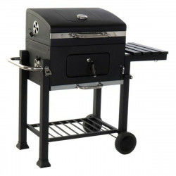 Barbecue a Carbone con Coperchio e Ruote DKD Home Decor Acciaio (140 x 60 x...