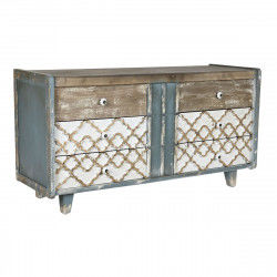 Credenza DKD Home Decor Azzurro Bianco Marrone scuro Abete Legno MDF 122 x 42...