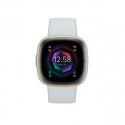 Montre intelligente Fitbit  Sense 2 Bleu Blanc Doré