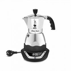 Cafetera de Goteo Bialetti EAsy Timer 6 Acero Inoxidable Aluminio 270 ml 500...