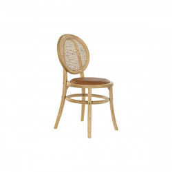 Silla DKD Home Decor Camel Tapizado Natural 43 x 43 x 89 cm