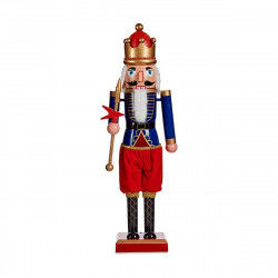 Decorative Figure Nutcracker Blue Music Red Movement Extendable Plastic