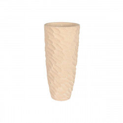 Cache-pot Home ESPRIT Beige Fibre de Verre Scandinave 40,5 x 40,5 x 91 cm