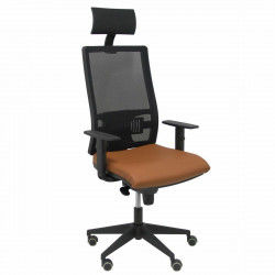 Office Chair with Headrest Horna P&C Brown