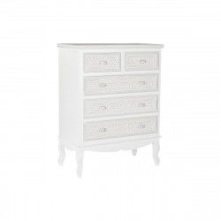 Chest of drawers DKD Home Decor Beige Wood White MDF Wood (80 x 40 x 105 cm)