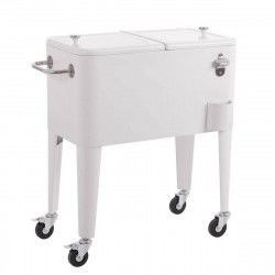 Portable Fridge Fresh White Metal 74 x 43 x 80 cm