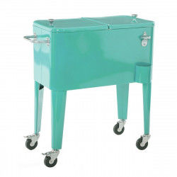 Portable Fridge Fresh Turquoise Metal 74 x 43 x 80 cm