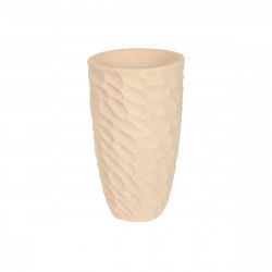 Blumentopf Home ESPRIT Beige Fiberglas Skandinavisch 36,5 x 36,5 x 63 cm