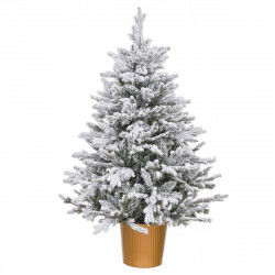 Albero di Natale Dorato Polietilene Nevoso 82 x 82 x 120 cm