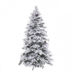 Sapin de Noël Blanc Vert PVC Métal Polyéthylène 180 cm