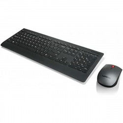 Toetsenbord en draadloze muis Lenovo 4X30H56823 Qwerty Spaans