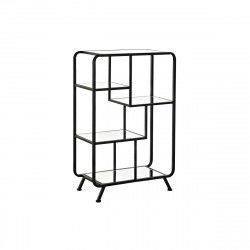 Estantería DKD Home Decor Negro Metal Cristal 60 x 28 x 93 cm (1)