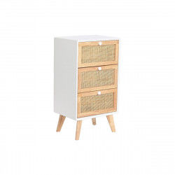 Caisson à Tiroirs DKD Home Decor Bois de paulownia Blanc 40 x 30 x 72 cm