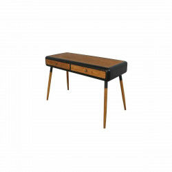 Console DKD Home Decor Noir Naturel Brun foncé Gris foncé Métal Sapin 120 x...