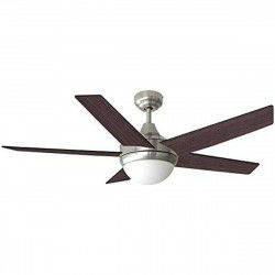 Ceiling Fan with Light EDM Black Wengue 60 W Ø 132 cm