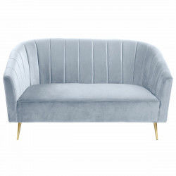 Sofa DKD Home Decor Gold Himmelsblau Metall Schwamm Holz MDF Moderne Sixties...