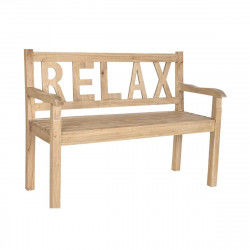 Panca DKD Home Decor Relax 120 x 44 x 87 cm Naturale legno di mindi Alluminio