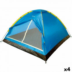 Tenda da Campeggio Aktive 4 persone 210 x 130 x 240 cm (4 Unità)