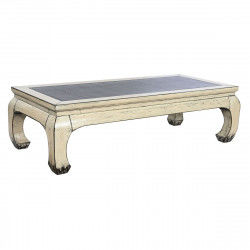 Mesa de Centro Home ESPRIT Ratán Madera de olmo 150 x 69 x 45 cm