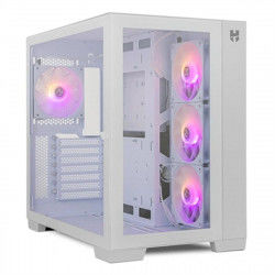 ATX Semi-toren doos Nox NXHUMMERASTRAWH Wit Ventilator x 4